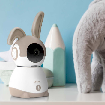 SMARTBABY10BE Wi-fi-babyfoon met camera wit/taupe Product foto