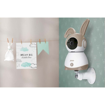 SMARTBABY10BE Wi-fi-babyfoon met camera wit/taupe Product foto