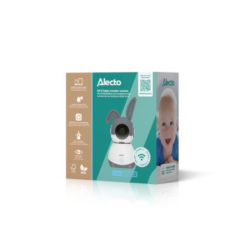 SMARTBABY10BE Wi-fi-babyfoon met camera wit/taupe Verpakking foto