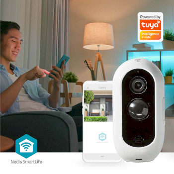 WIFICBO30WT Smartlife camera voor buiten | wi-fi | full hd 1080p | ip65 | max. batterijduur: 6 maanden | cloud o Product foto