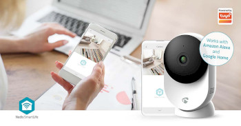 WIFICI12CWT Smartlife camera voor binnen | wi-fi | 3mp full hd 1296p | cloud opslag (optioneel) / microsd (niet  Product foto