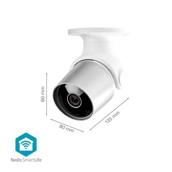 WIFICO11CWT Smartlife camera voor buiten | wi-fi | full hd 1080p | ip65 | cloud opslag (optioneel) / microsd (ni Product foto