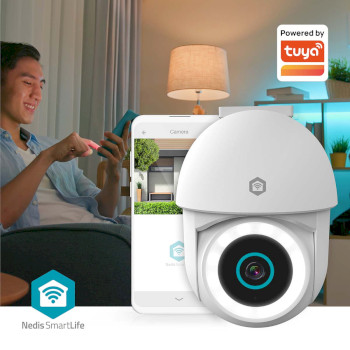 WIFICO22CWT Smartlife camera voor buiten | wi-fi | spotlight | 3mp full hd 1296p | pan tilt | ip65 | cloud opsla Product foto