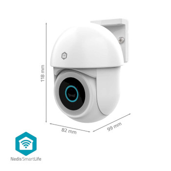 WIFICO22CWT Smartlife camera voor buiten | wi-fi | spotlight | 3mp full hd 1296p | pan tilt | ip65 | cloud opsla Product foto