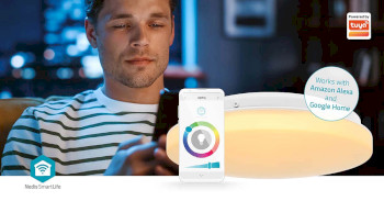 WIFILAC35WT Smartlife plafondlamp | wi-fi | rgb / warm tot koel wit | rond | diameter: 260 mm | 1820 lm | 2700 - Product foto