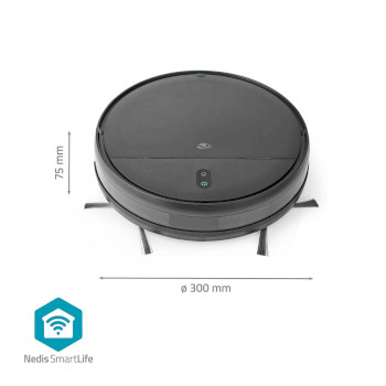 WIFIVCR001CBK Smartlife robotstofzuiger | willekeurig | wi-fi | capaciteit opvangreservoir: 0.2 l | automatisch op Product foto