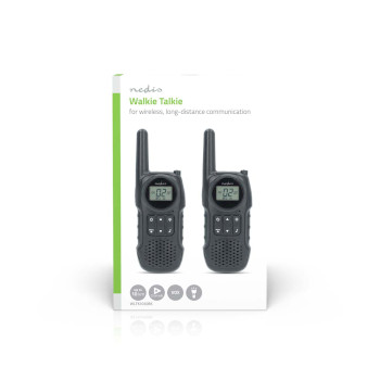 WLTK1050BK Walkie talkie set | 2 handsets | tot 10 km | frequentiekanalen: 8 | ptt / vox | tot 3 uur | koptelef  foto