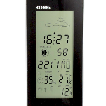 WS-1150 Weerstation met draadloze sensor zwart / zilver Product foto