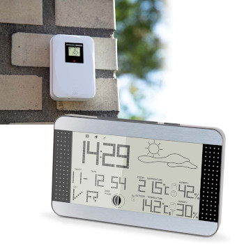 WS-1700 Weerstation met draadloze sensor silver Product foto