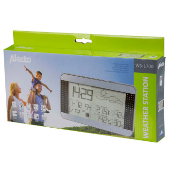 WS-1700 Weerstation met draadloze sensor silver Verpakking foto