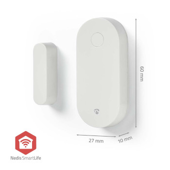 ZBSD10WT Smartlife slimme deur/raam sensor | zigbee 3.0 | batterij gevoed | android™ / ios | wit Product foto